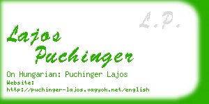 lajos puchinger business card